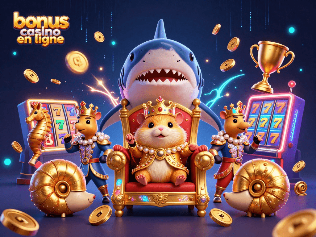 Profitez du bonus casino en ligne avec des machines à sous dynamiques, un roi hamster et des gardes de chevaux de mer.