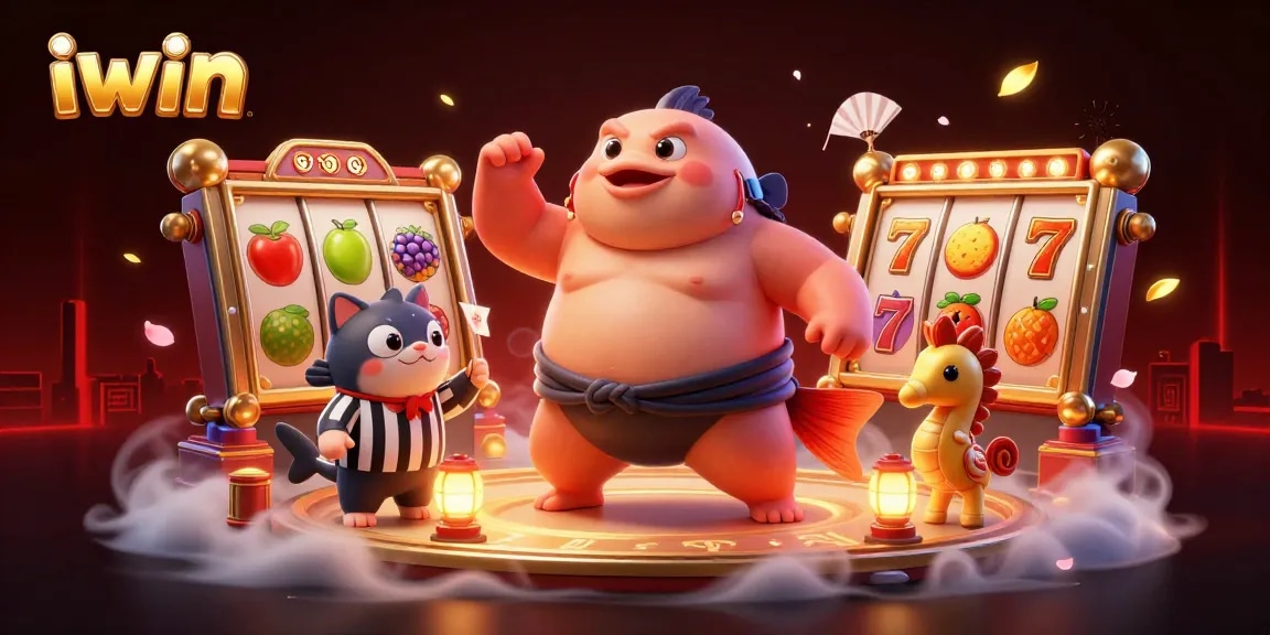 iwin offers a vibrant underwater casino experience with 3D characters and lively slot reels.