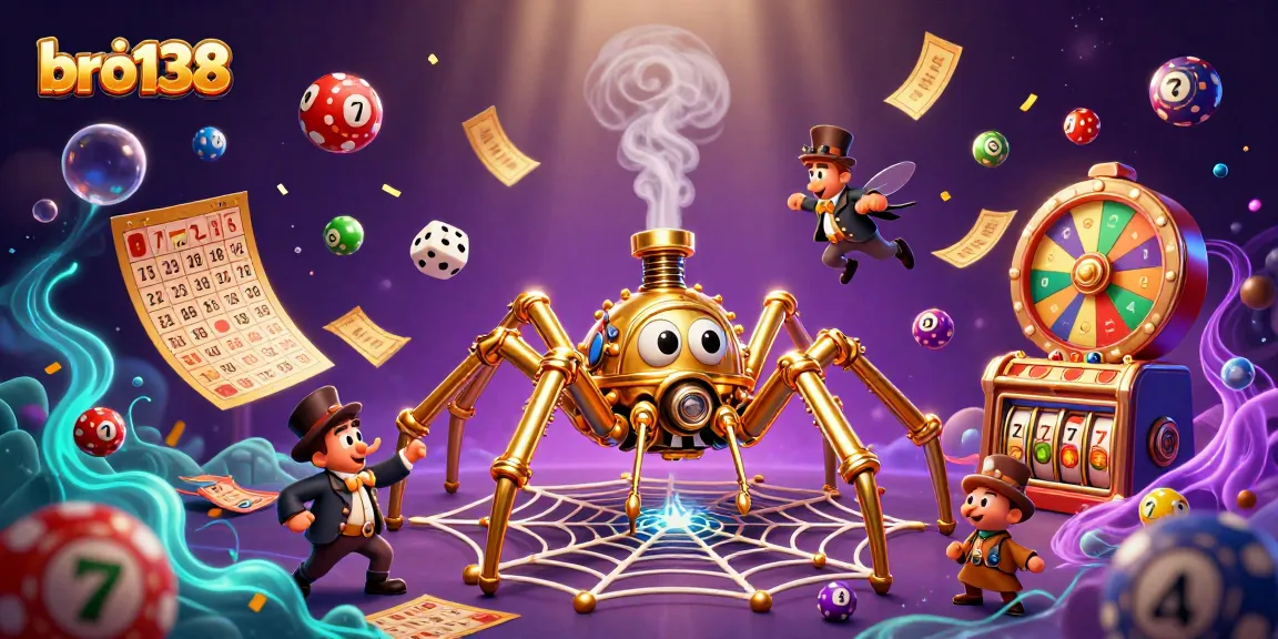 Experience fun and excitement with bro138, where vibrant casino elements bring wins alive in a stunning illustration.