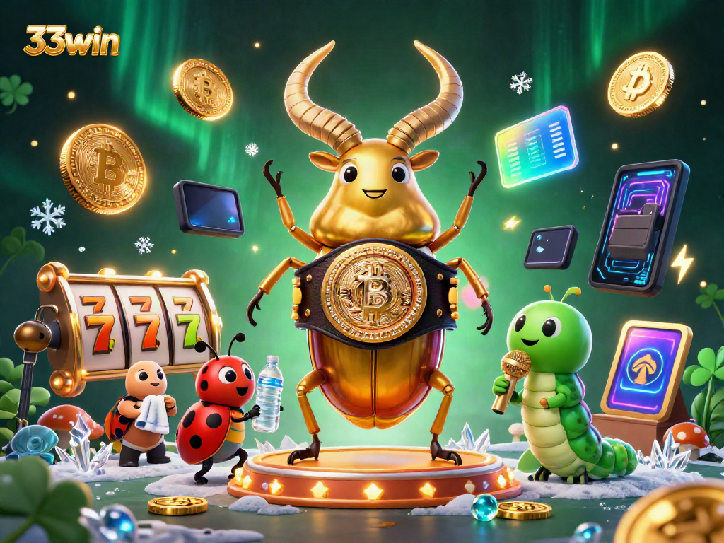 Engage with 33win excitement through unique slot action featuring vibrant cartoon characters.