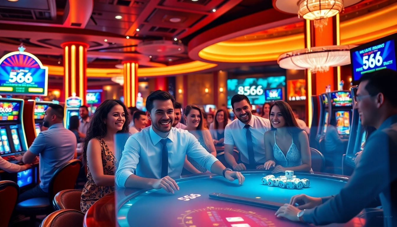 Experience the thrilling atmosphere at https://566.beauty/, featuring players enjoying top-tier casino games.