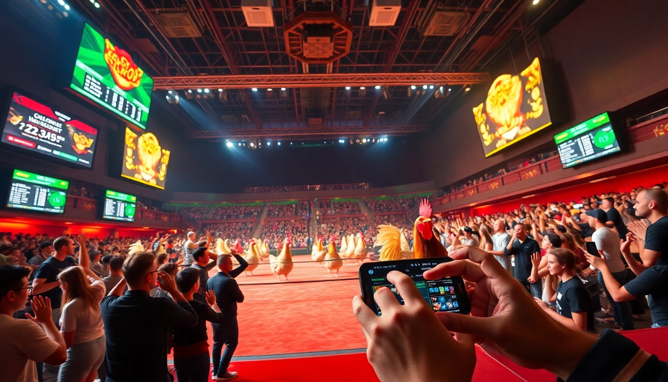 Experience the thrill of chicken fighting at dagawin.live, an exciting online betting platform with vibrant casino ambiance.