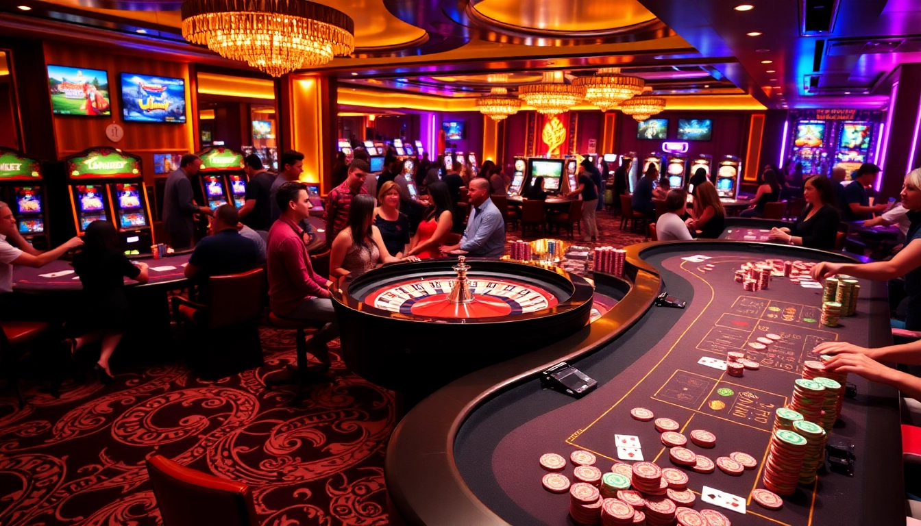 Players enjoy an exciting game at the casino, with the keyword jl 55 highlighting the thrilling atmosphere.