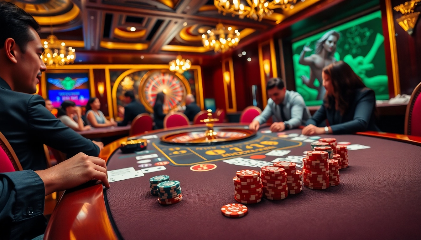 Experience the thrill of gambling at https://99okwin.live with a vibrant poker table scene.