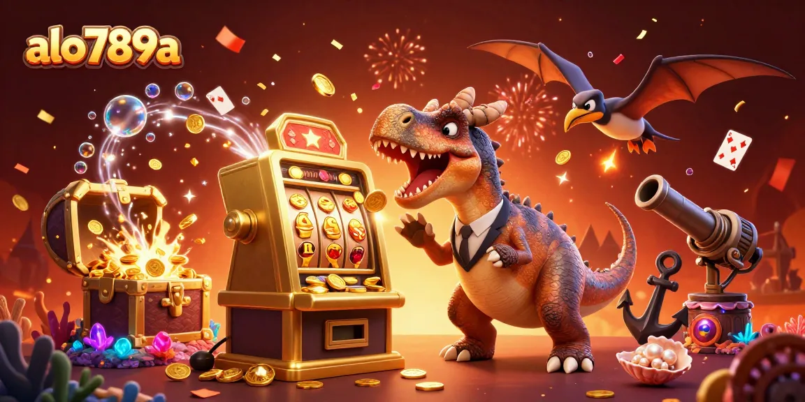 Experience exciting jackpots with alo789a, featuring thrilling coins cascading from a golden slot machine.