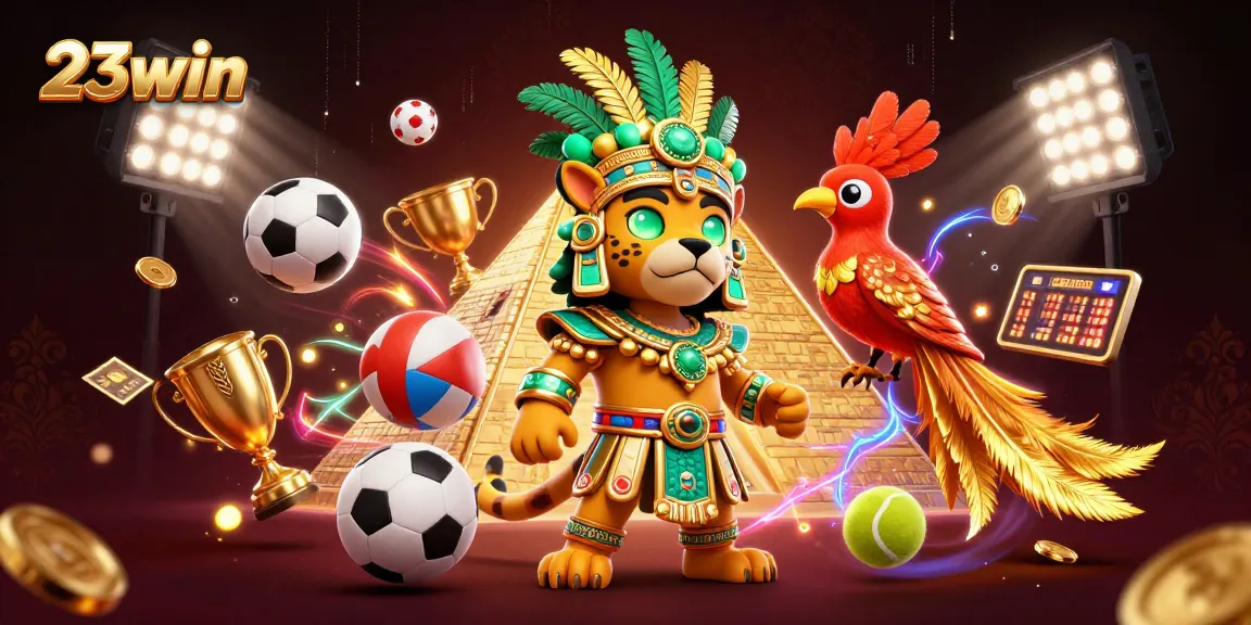 Experience 23win's vibrant casino atmosphere with dynamic sports betting elements and exciting game features.