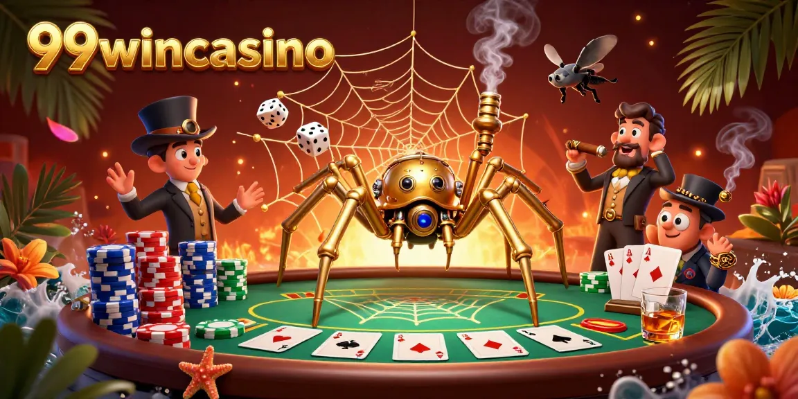 Experience thrilling moments at 99wincasino with steampunk-themed gambling action.