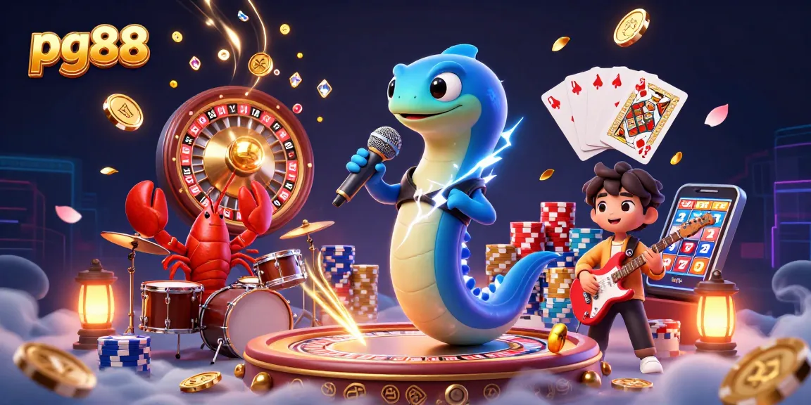 Experience thrilling gameplay at pg88 with vibrant characters and rich casino elements in a dynamic scene.
