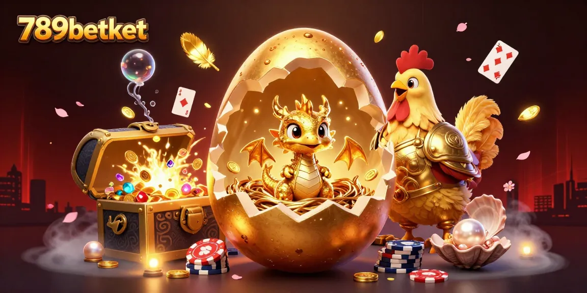 Engage with exciting casino action at 789betket featuring a golden dragon and poker chips.